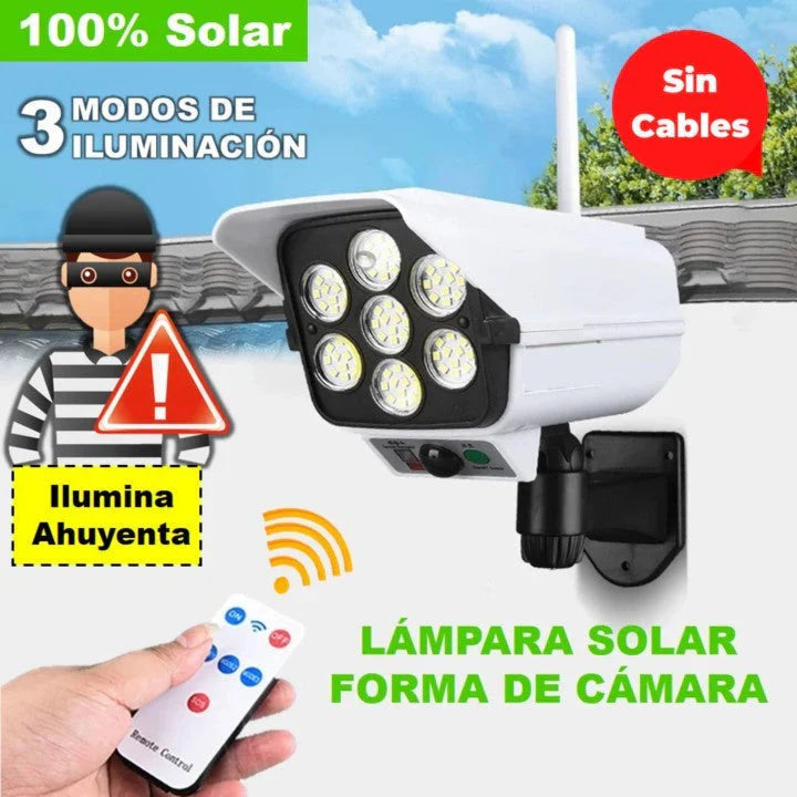 Luz de Formato de Cámara Con Energía Solar